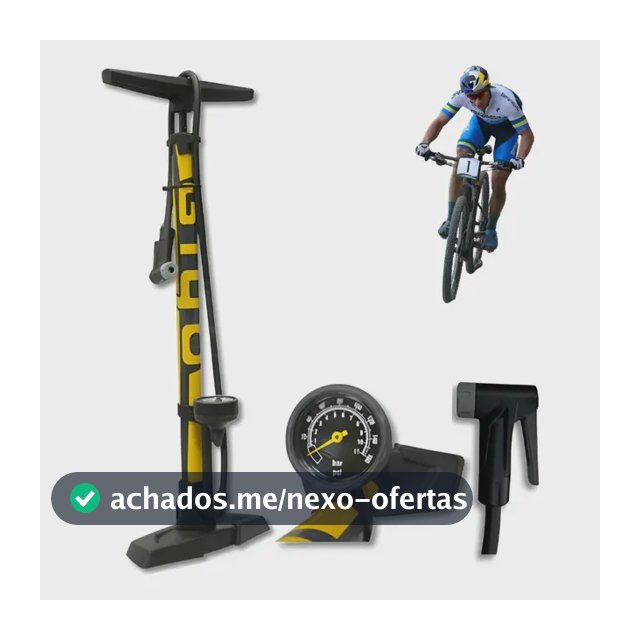 Bomba Pé Bike Manômetro Giyo Gf-55e Valvula Schrader Presta