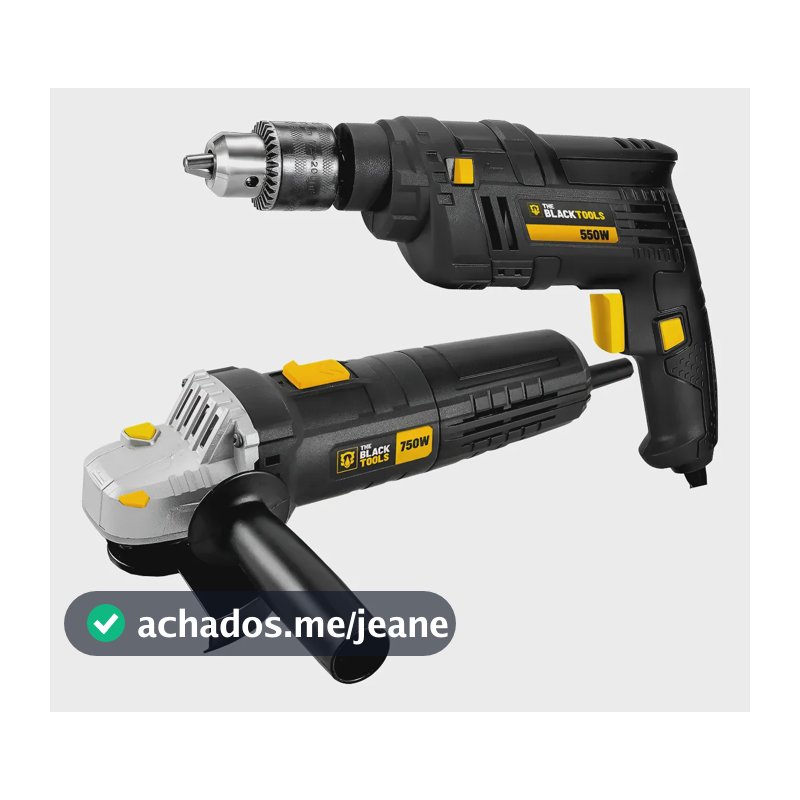 Esmerilhadeira Angular 780w + Furadeira De Impacto 550w 110v