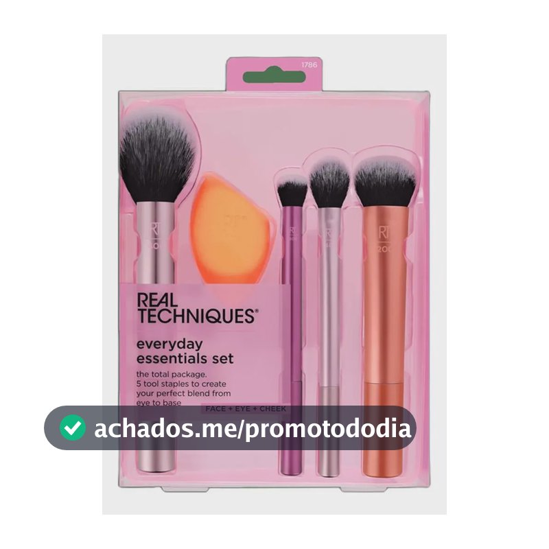 Kit Real Techniques Everyday Essentials (5 Produtos) Blz Única