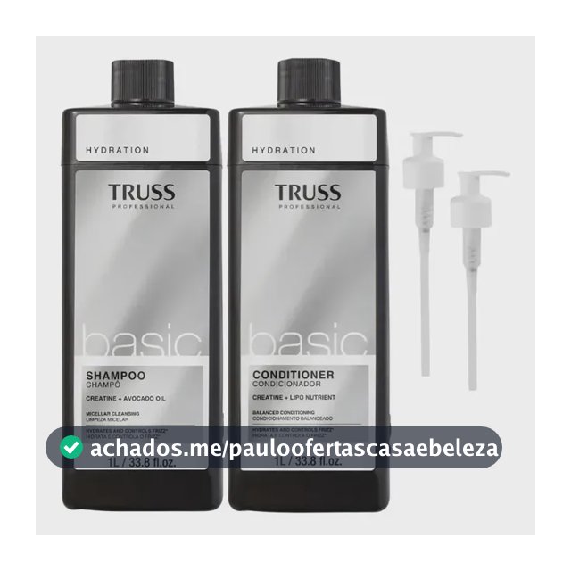 Kit Truss Basic Kit Shampoo 1l + Condicionador 1l