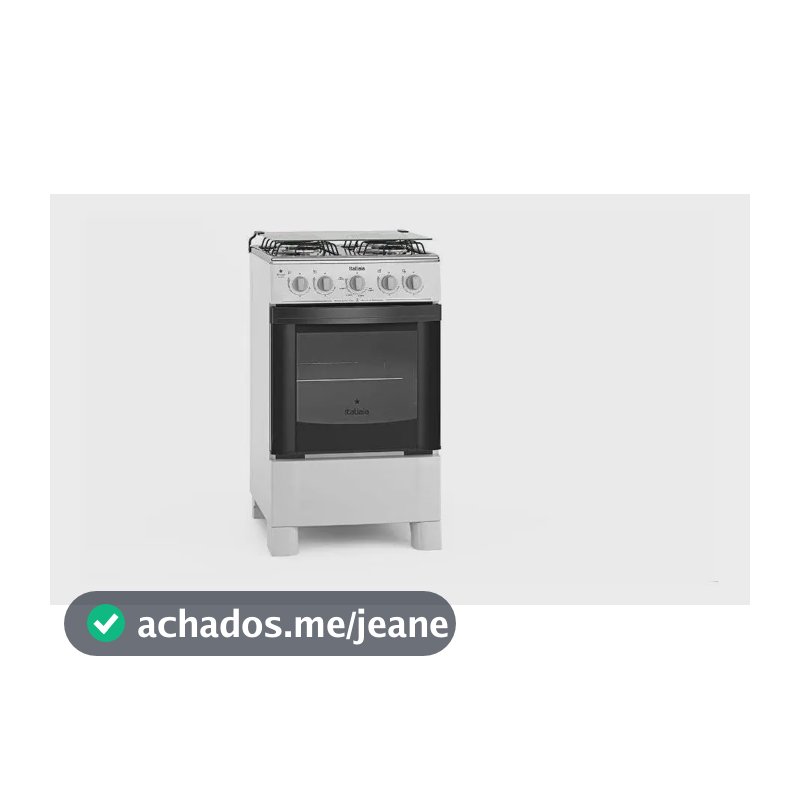 Fogão 4 Bocas Branco Itatiaia de chão Star Clean a gás Forno 51L com porta de vidro
