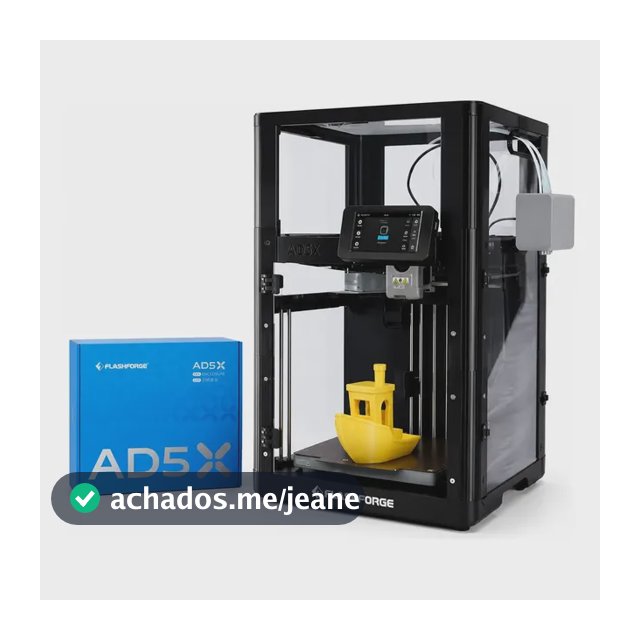 Impressora 3d Flashforge Ad5x - Com Kit Fechamento Bivolt 127v Preto
