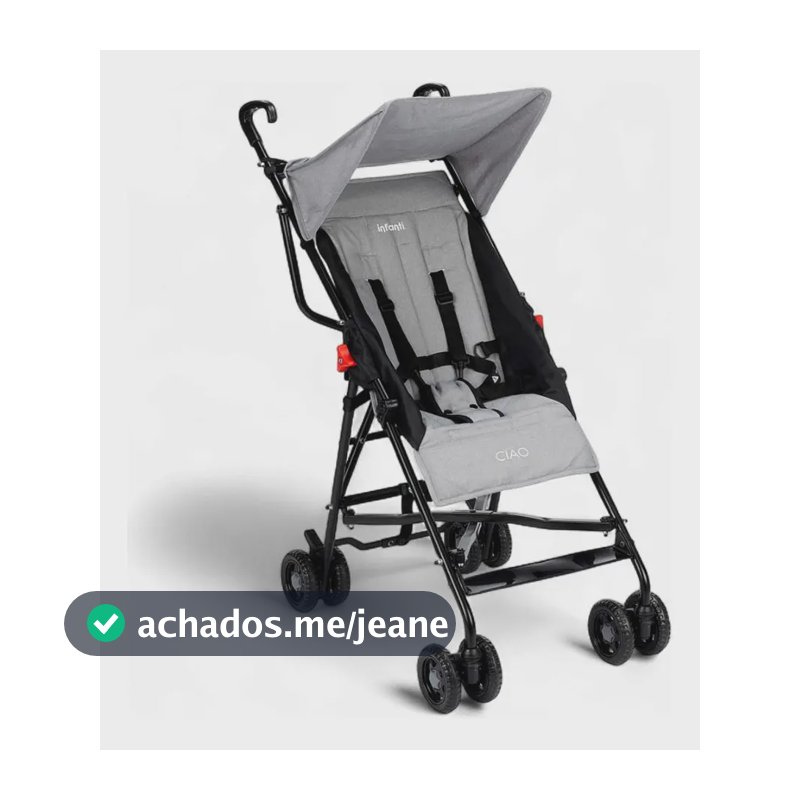 Carrinho Ciao Infanti Cinza Mescla