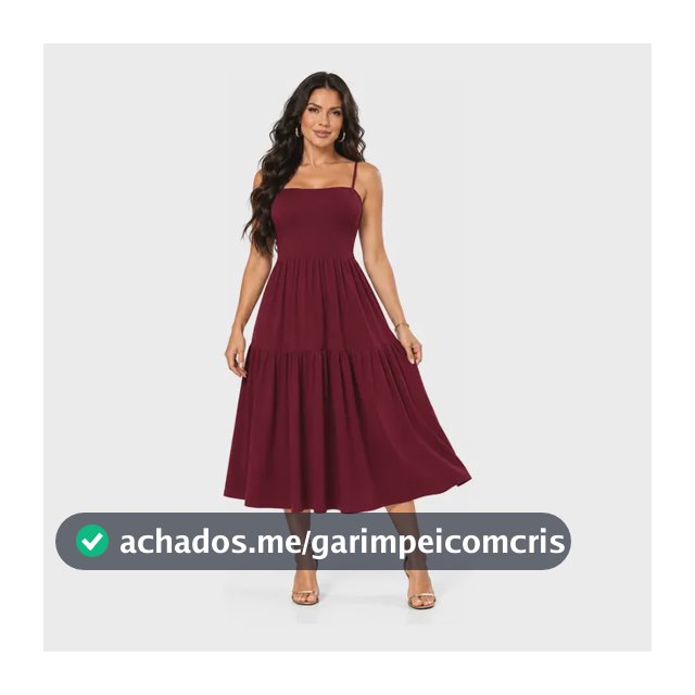 Vestido Midi Feminino Alcinha Viscolycra Soltinho Elegante