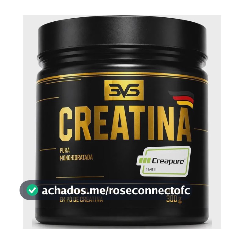 Creatina Creapure 300g - 100% Pura com Matéria-prima Alemã - 3VS NUTRITION