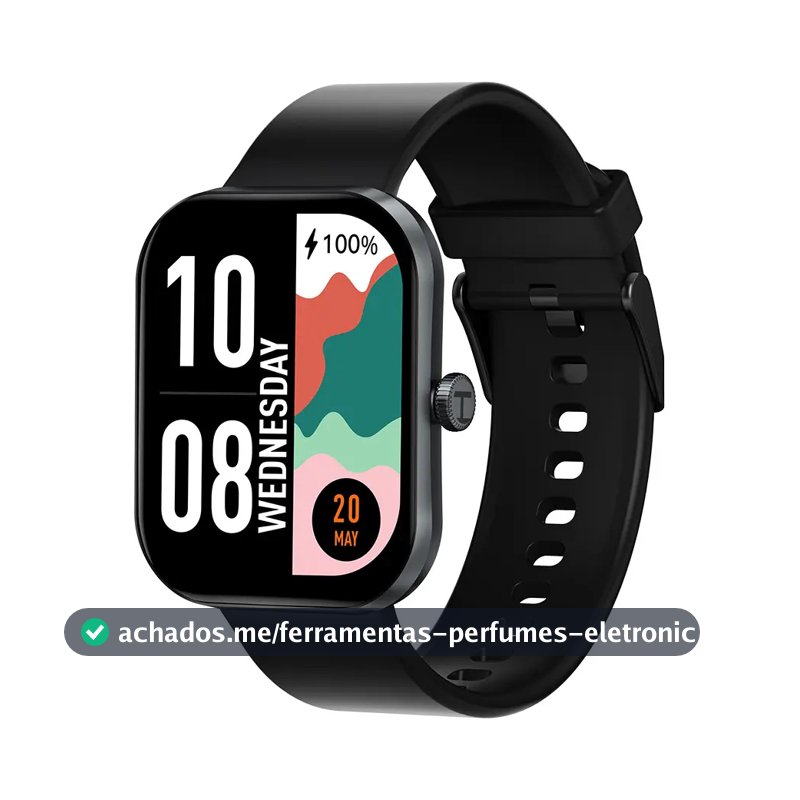 Relógio Inteligente Haylou S6 2.01 Preto Sport Ip68