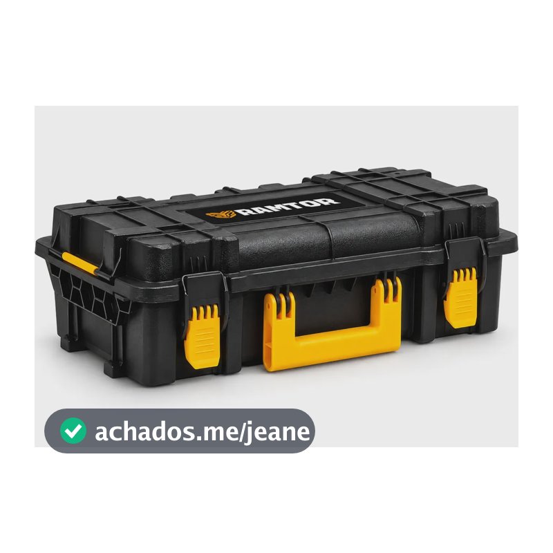 Caixa Organizadora de Ferramentas Modular Reforçada Empilhável Com Alça Maleta RAM1100 Profissional Anti Impacto Ramtor