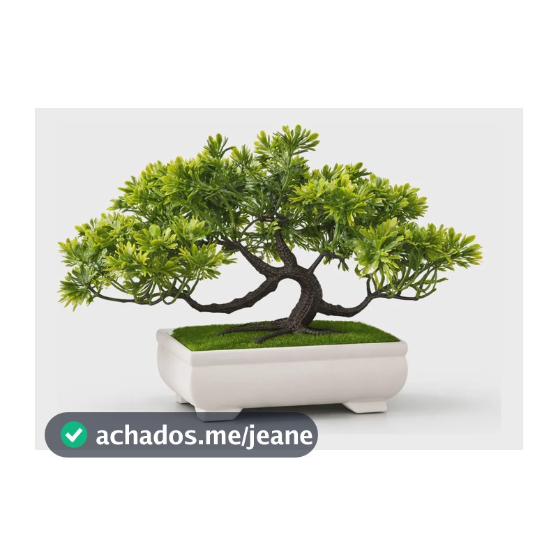 Mini Bonsai Para Decoração Vaso Planta Artificial Realista Verde