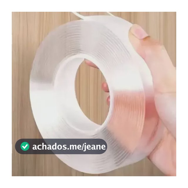 Fita Dupla Face Adesiva Nano 3m Transparente 3m X 2cm Forte Transparente Rolo 3 Metros