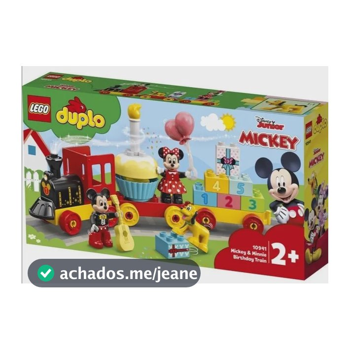Lego Duplo 10941 - Trem de Aniversário de Mickey e Minnie, 22 unidades