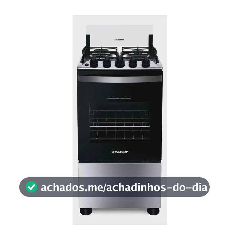 Fogão Brastemp 4 Bocas Inox Bfo4nbr - Bivolt