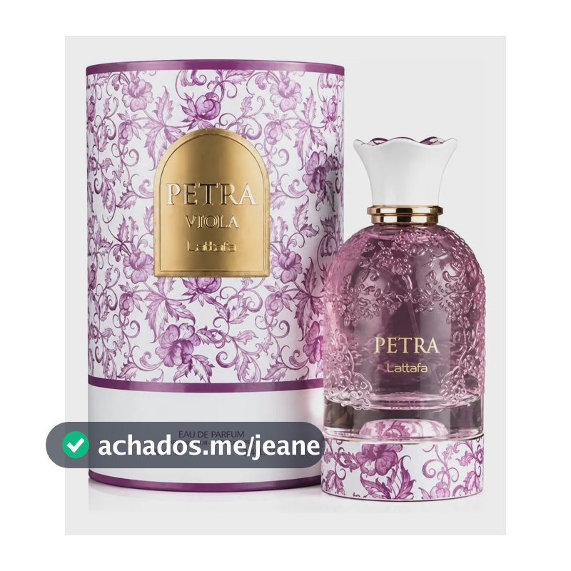 Perfume Lattafa Petra Viola Eau De Parfum Feminino 100ml