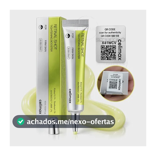 Creme Facial Retinal Shot 0.1% Korean Anti Idade Rugas Verde
