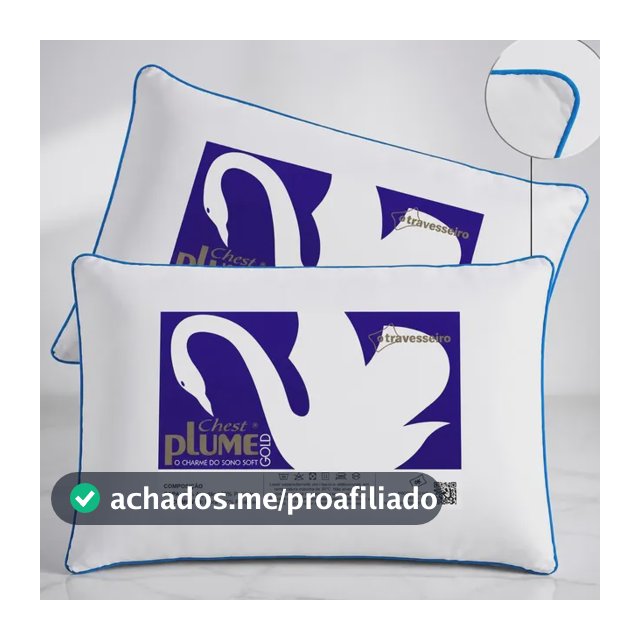 Kit 2 Travesseiros Hotel Toque De Pluma Percal 180 Fios Luxo Branco