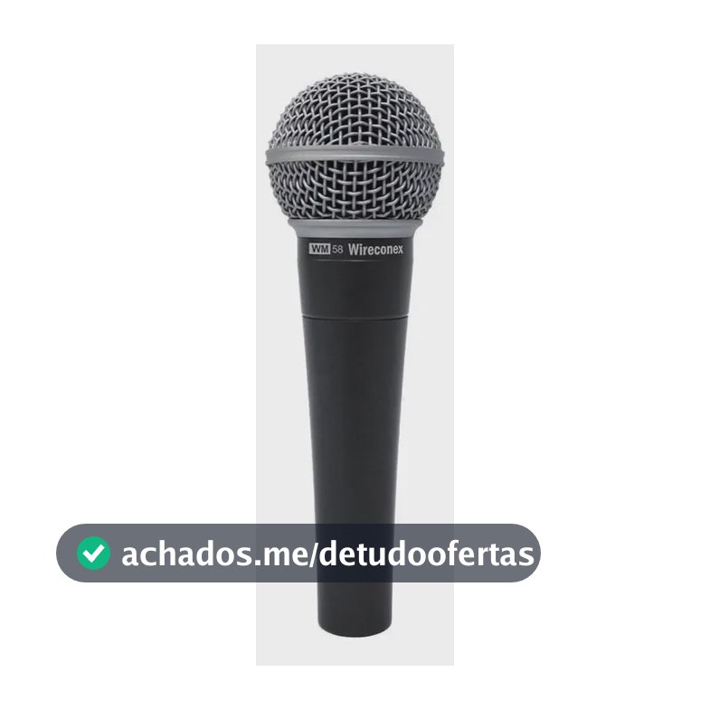Microfone Dinamico Wm58 Wireconex