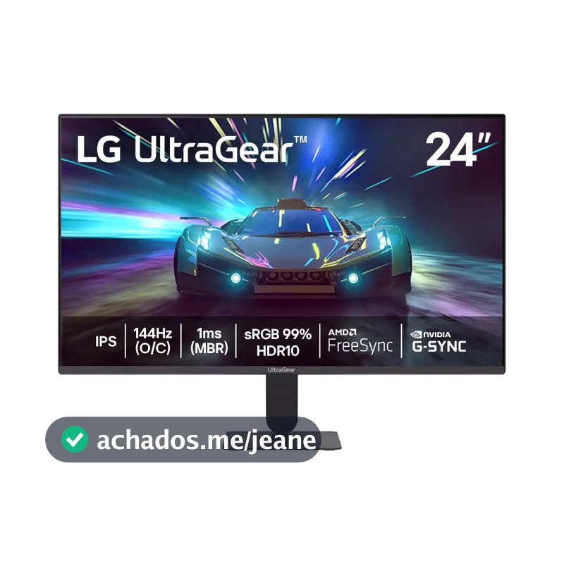 Monitor LG UltraGear™ 24G411A-B 24",FHD, 144Hz, 1ms (MBR), NVIDIA G-SYNC, AMD FreeSync, HDR10