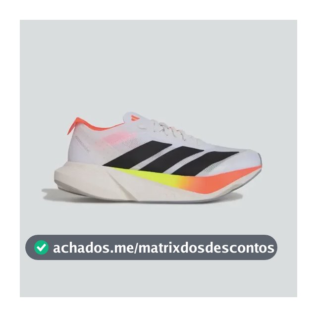 Tênis Masculino Adizero Drive Rc adidas Ftwwht/cblack/solred Liso 41 Br