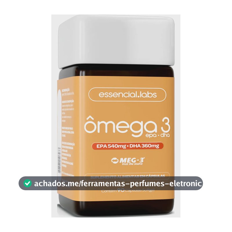 ÔMEGA 3 EPA DHA 1000mg com Selo MEG-3® - 90 Cápsulas Softgel - 100% Puro com Tecnologia Avançada e Alta Biodisponibilidade