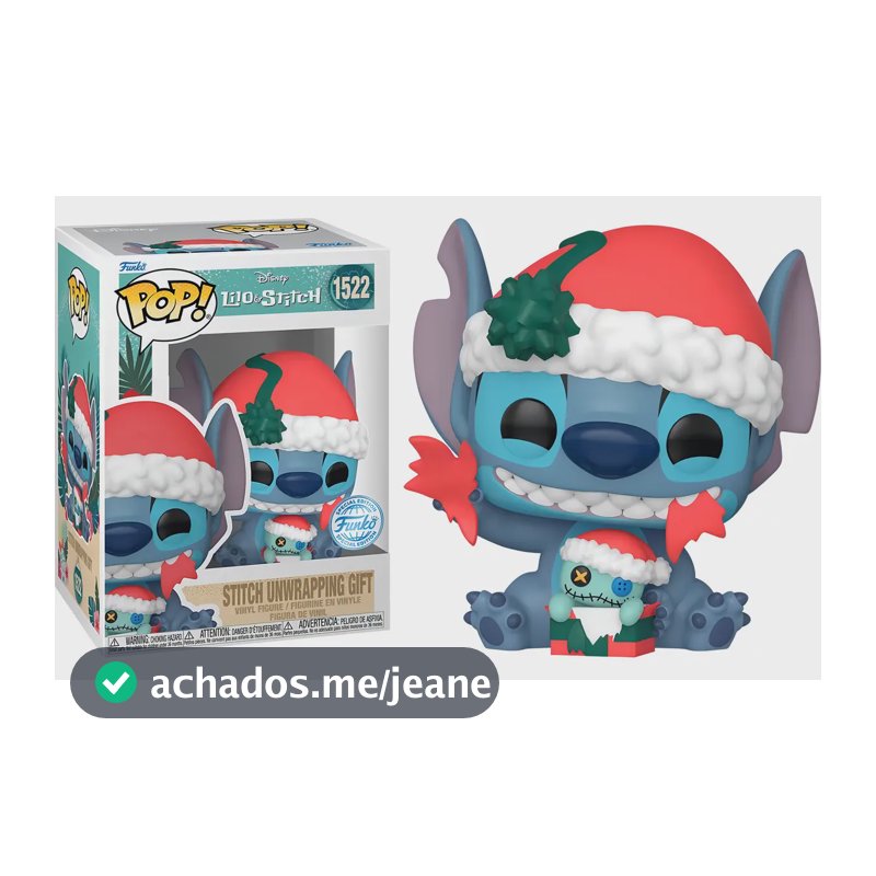 Funko Pop! da Disney Stitch Desembrulhando Presente 1522