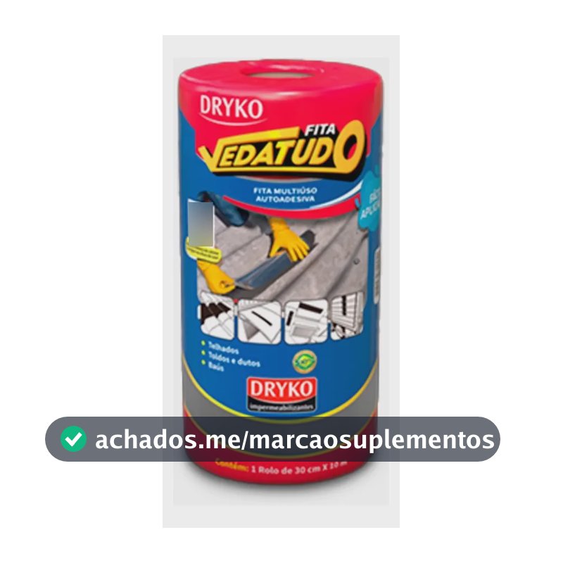 Fita Asfáltica Auto Adesiva Aluminizada FVD30 30 Cm X 10 M