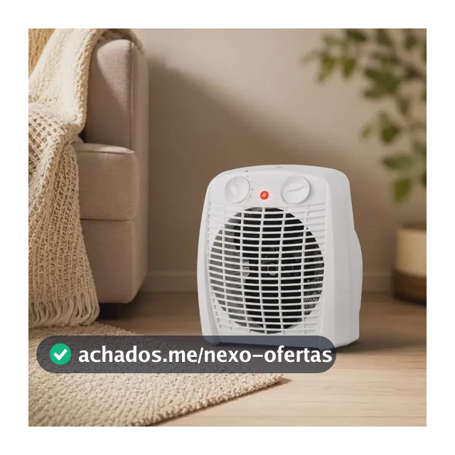 Aquecedor Elétrico 2 Em 1 Kian Branco 1800w Aq100 2 Níveis De Aquecimento + Ventilação