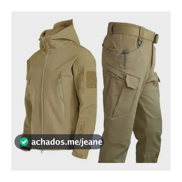 Conjunto De Jaqueta Tática Impermeável Masculina Pp And