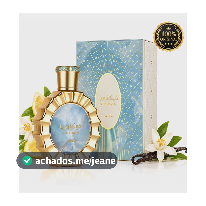 Perfume Arabe Lattafa Victoria 100ml Limao E Baunilha