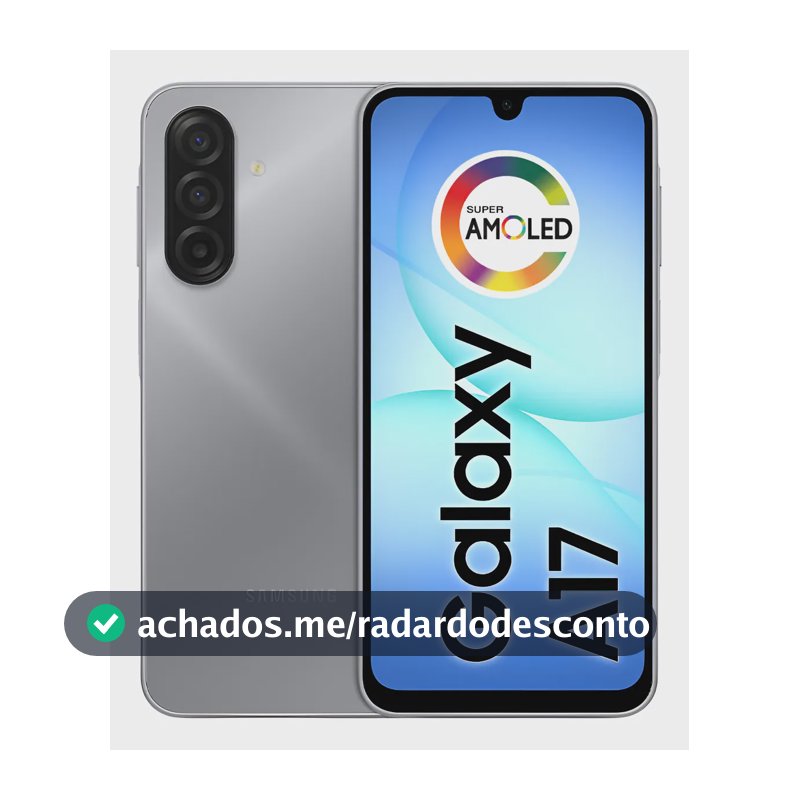 Celular Samsung Galaxy A17 Com Ia, 256gb, 8gb Ram, Câm De 50mp, Tela De 6.7 , Nfc, Ip54 - Cinza