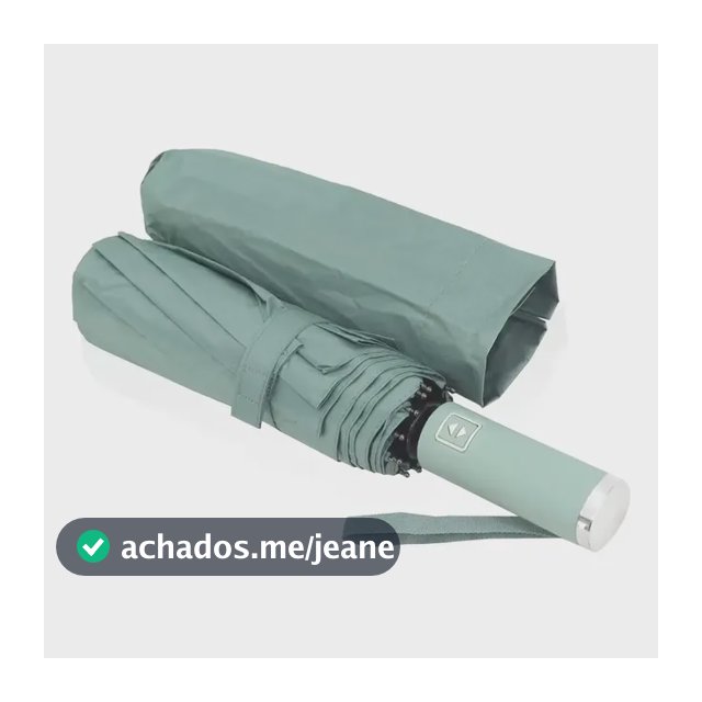 Guarda Chuva Grande Automatico Reforçado Contra Vento Origi. Cor Verde-musgo Desenho do tecido Liso