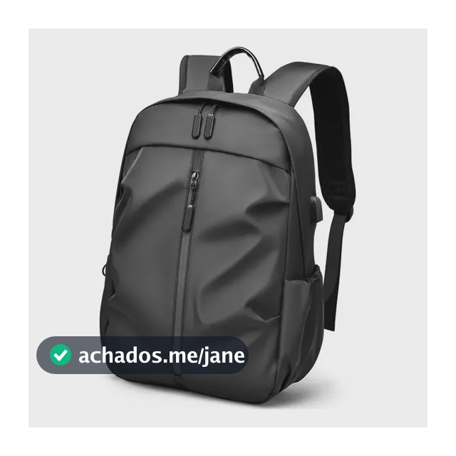Mochila Masculina 20L Notebook 16 USB Escolar Faculdade Impermeável com Alça Reforçada