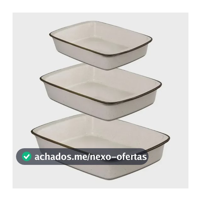 Jogo De 3 Travessas Refratária Tango Oxford Maresia Multicor