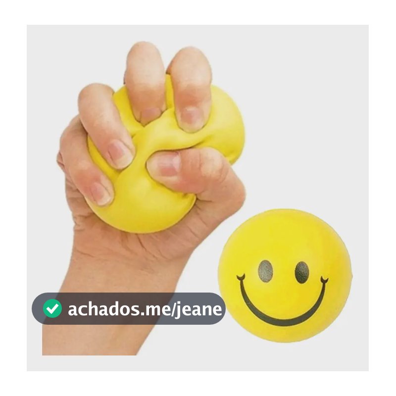 Bolinha EVA Terapêutica Fisioterapia Massagem Exercícios Amarelo