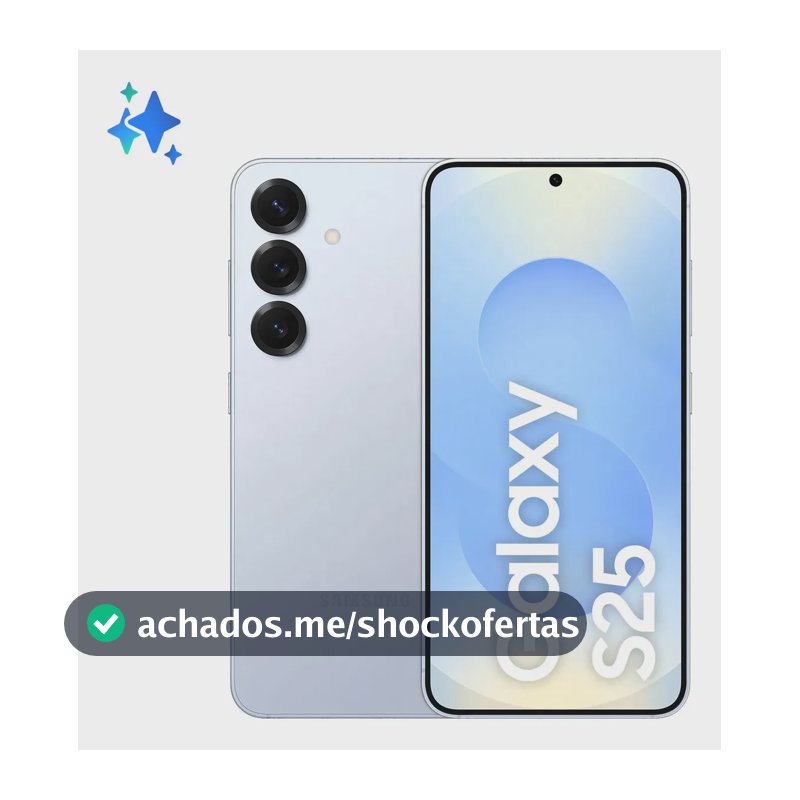Samsung Galaxy S25 5G, 256GB, 12GB, Câmera Tripla - Azul claro