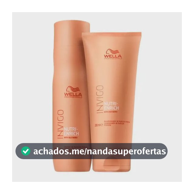 Kit Shampoo e Condicionador Wella Professionals Invigo Nutri-enrich Duo (2 Produtos)
