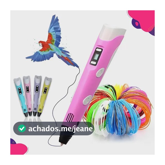 Caneta 3d Impressora Profissional + Refil Filamento + Usb