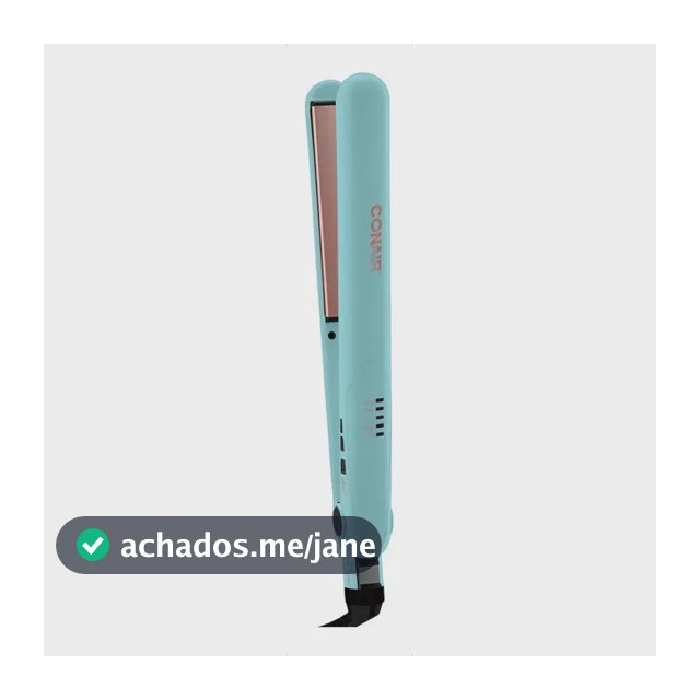 Prancha Conair Infusion Aloe Vera Cor Azul-Celeste Bivolt