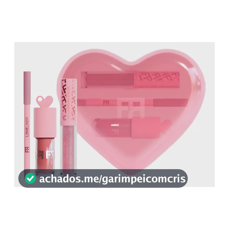 Kit Fran Love Kit Gloss Labial E Lápis Labial By Franciny