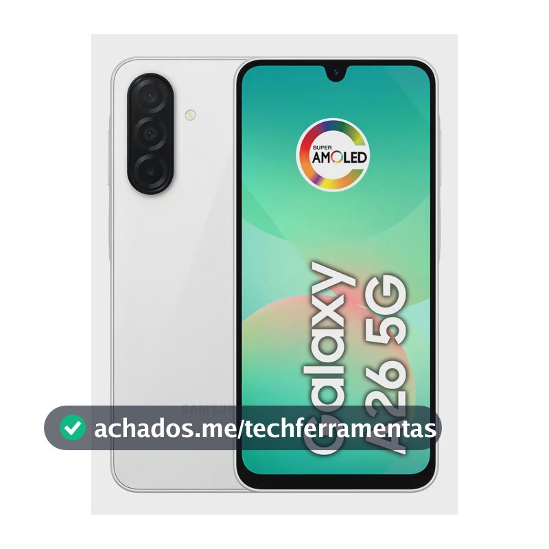 Celular Samsung Galaxy A26 5g 256gb, 8gb Ram, Câmera De 50mp, Ip67, Tela Super Amoled 6.7 , Nfc - Branco