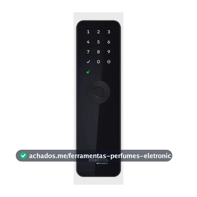 Fechadura Inteligente De Embutir Sem Maçaneta Mfr 3001 V Intelbras Preto
