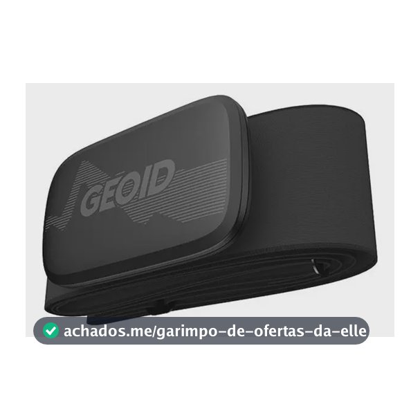 Cinta Cardíaca Geoid Ant + Bluetooth Bike Corrida Monitor Cor Preto