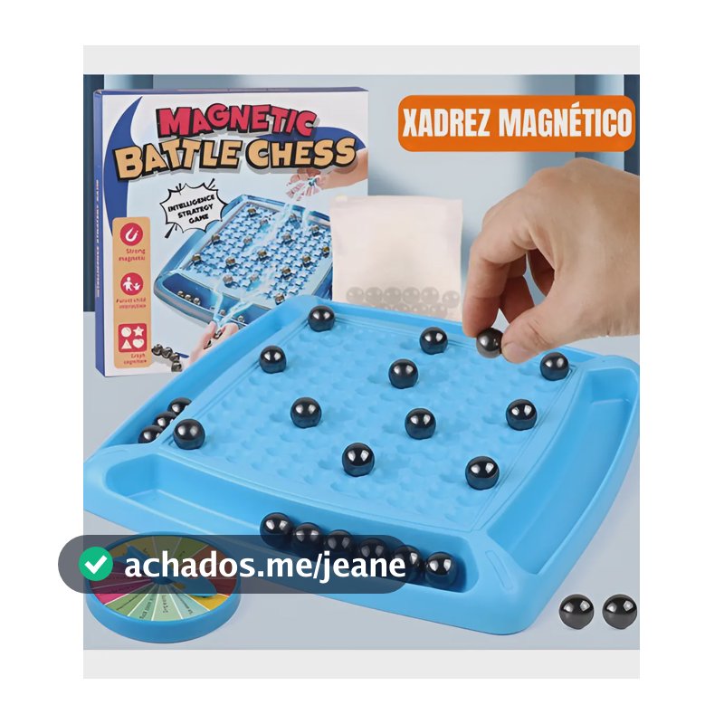 Jogo De Xadrez Tabuleiro Magnético Lógica Estratégia Brinquedo de Familia Atacarejo Kids