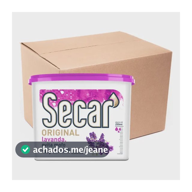 24 Unid. Antimofo Secar 180g Lavanda Desumidificador Armario