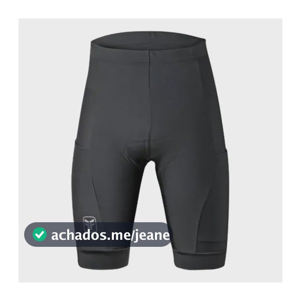 Bermuda Ciclismo Masculina Free Force Basic Preto