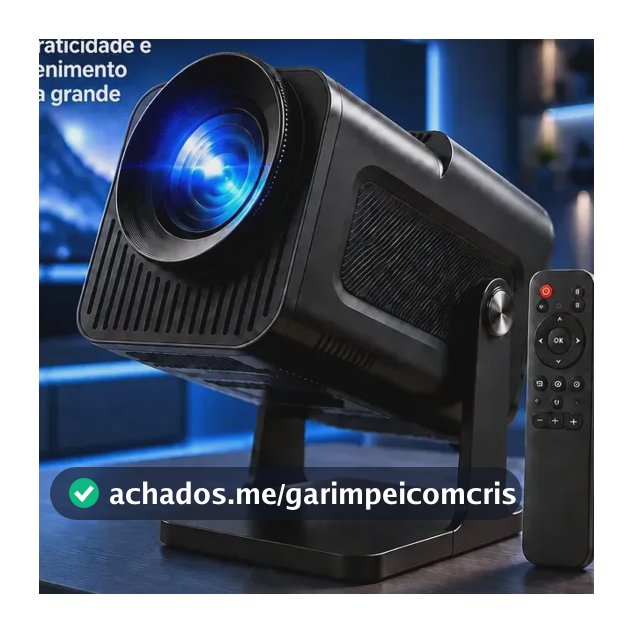 Projetor HY320 Mini Portátil Hardline Smart TV Android WiFi 6 390 ANSI Lumens Full HD Suporte K HMI Bluetooth 85-200 Polegadas Alto Falante Com Controle Remoto Bivolt