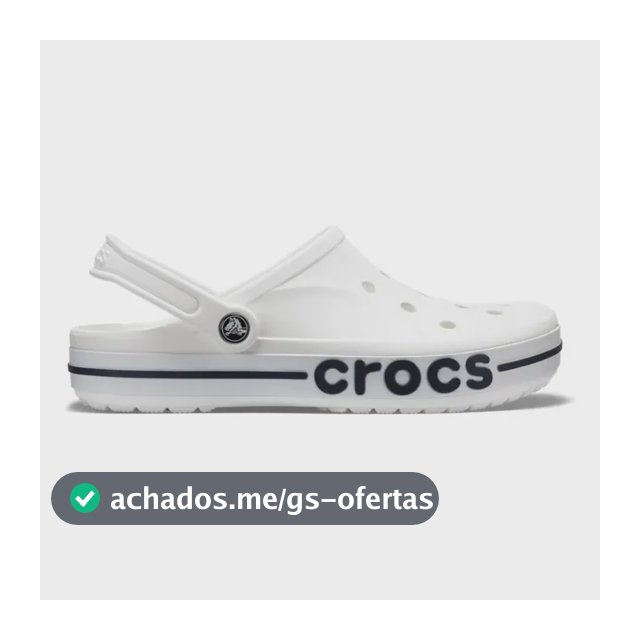 Sandália Crocs Bayaband Clog White/navy