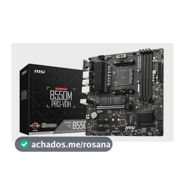 Placa-mãe MSI B550m Pro-VDH Am4 HDMI VGA Dport