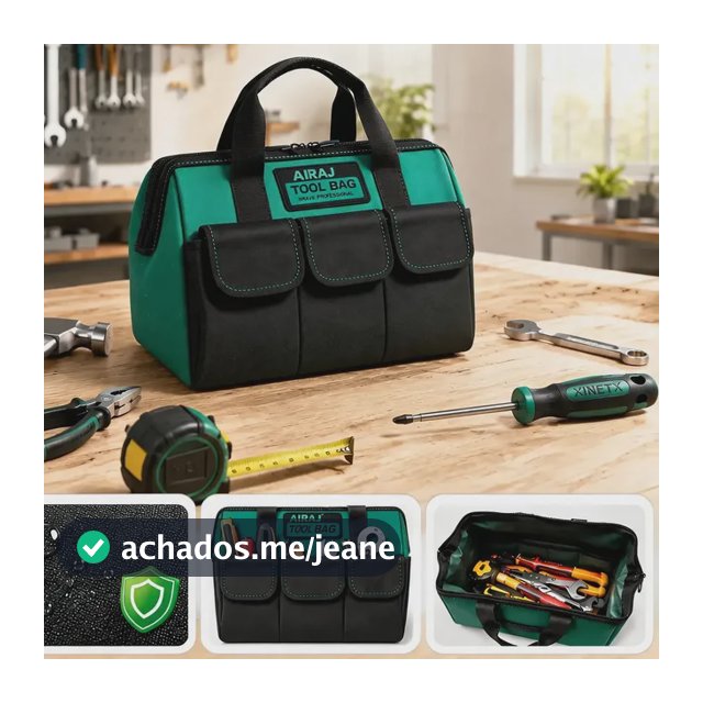 Bolsa De Ferramentas 14 Pol Impermeável Oxford 1200d Kinetx Preto
