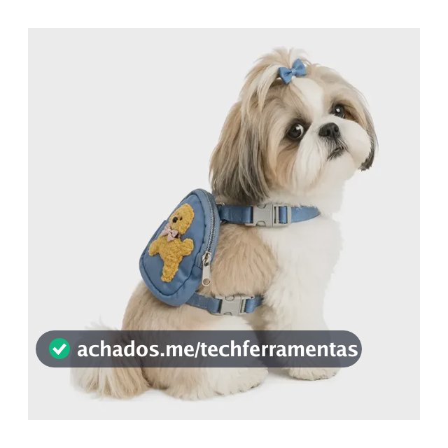 Coleira Guia Com Mochilinha Cachorro Pet Animais Estimação