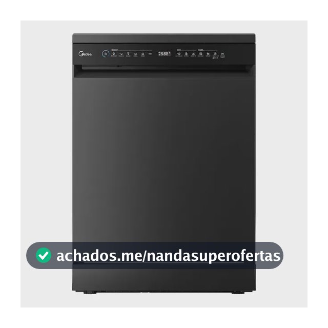Lava-louças 14 Serviços Touch Plus Preta Midea Preto 220v