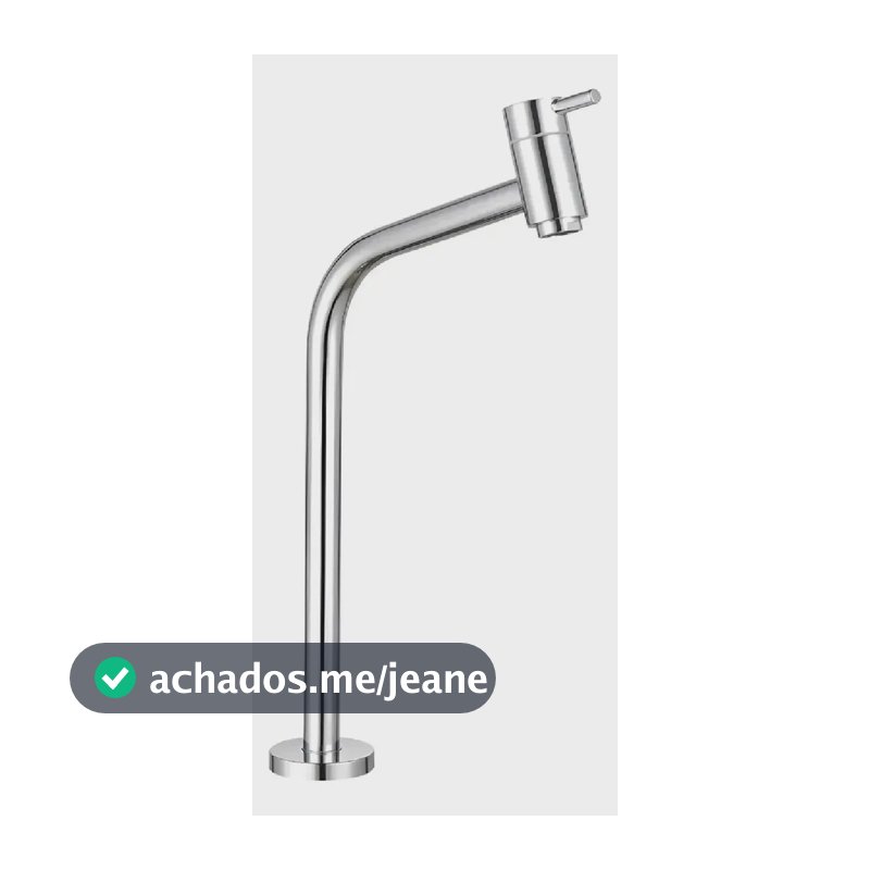 Torneira Alta Cuba Apoio Lorenzetti Swan Cromada 1197 C42 Inox Cromado